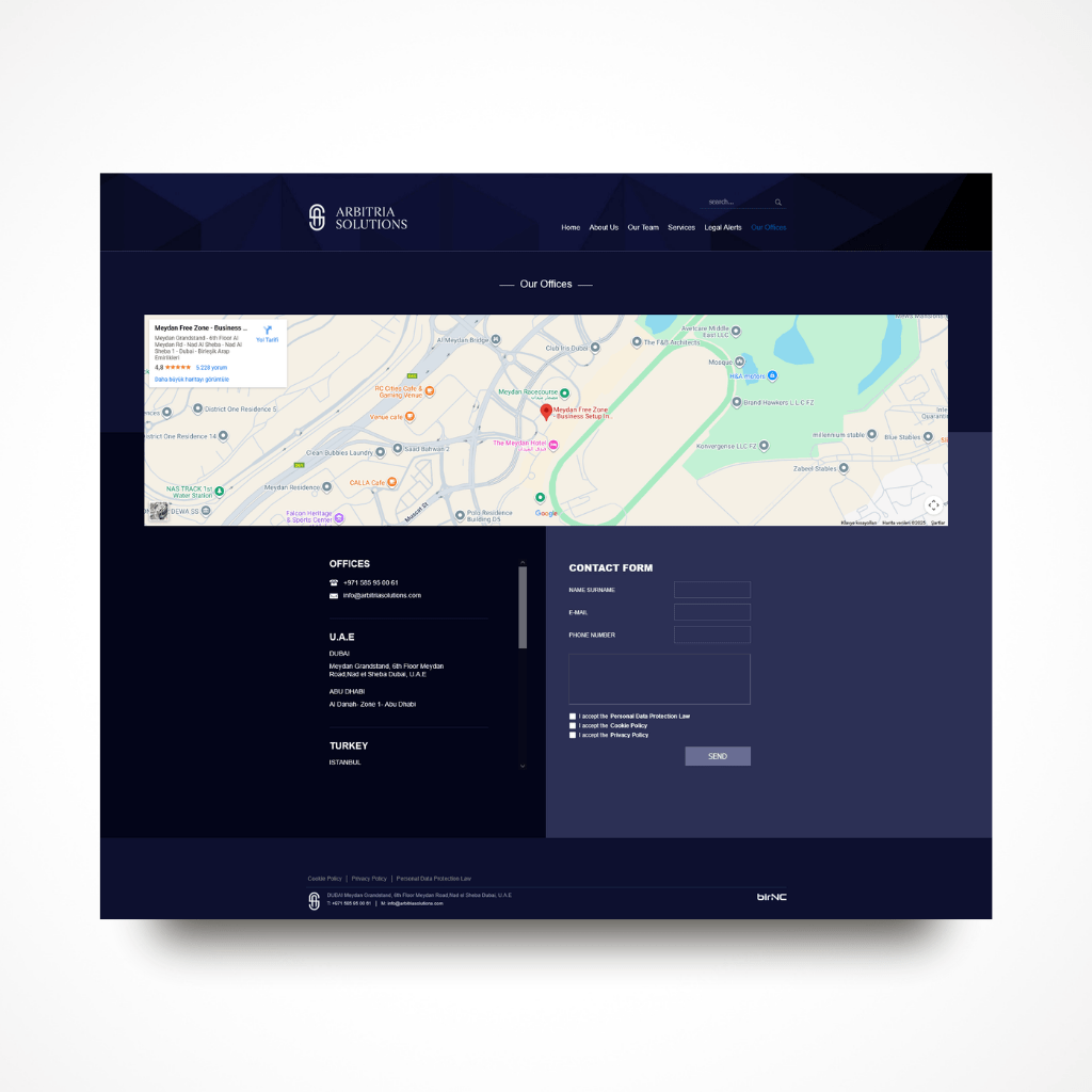 Arbitria Solutions Web Tasarım Our Offices