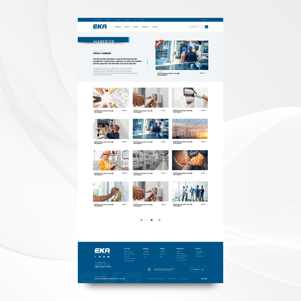 Eka Elektroteknik Web Tasarım Haberler