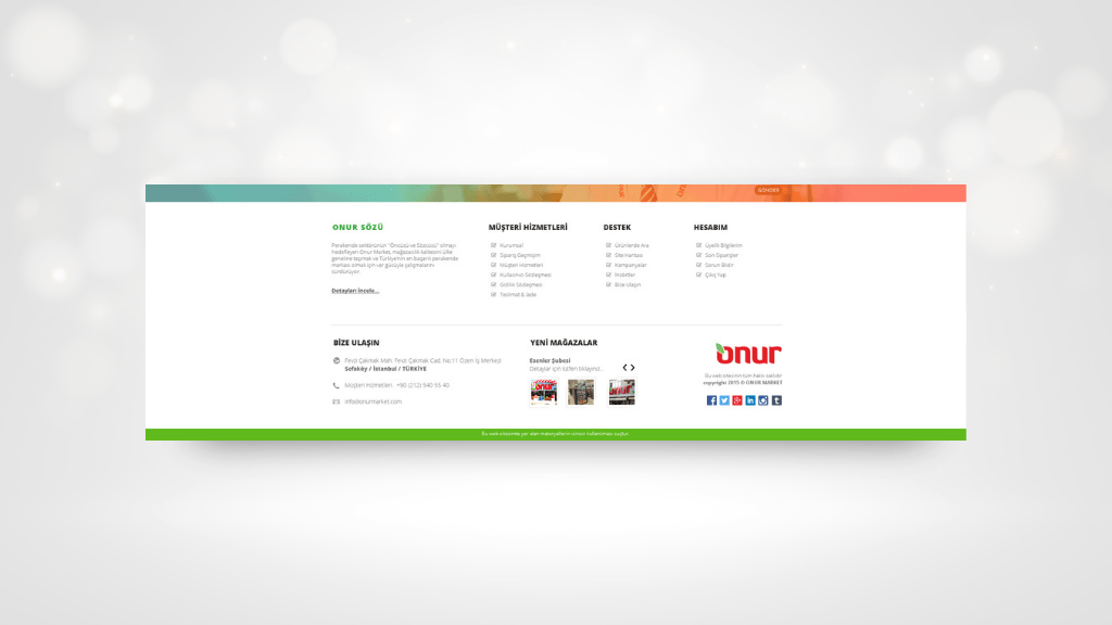 Footer Tasarım Örneği 15