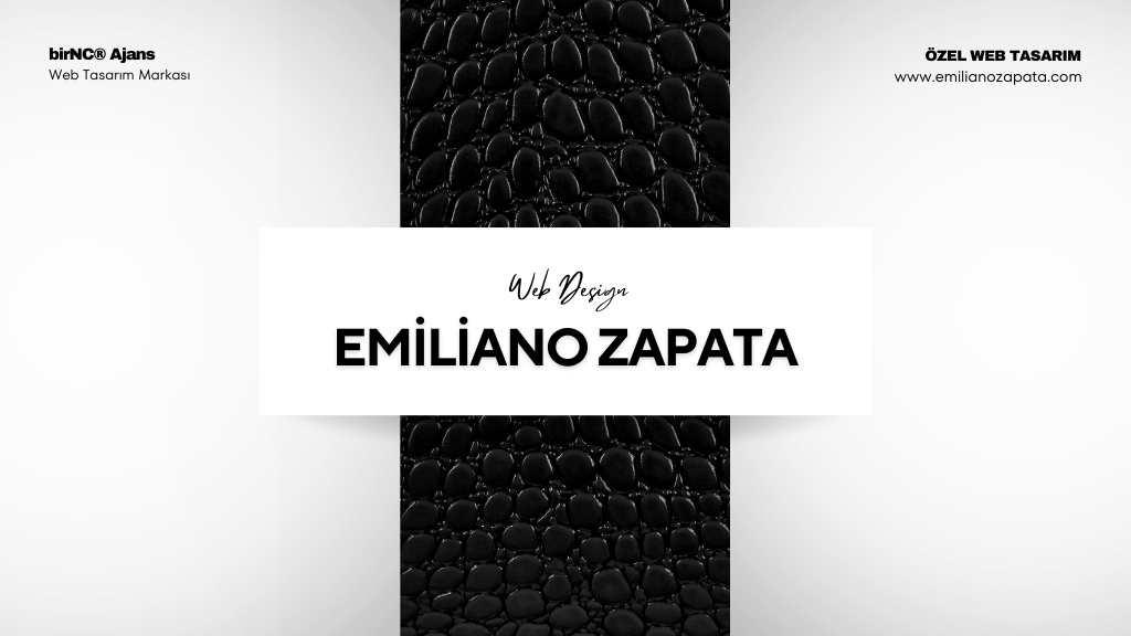 Emiliano Zapata Web Tasarım Sunum Kapak