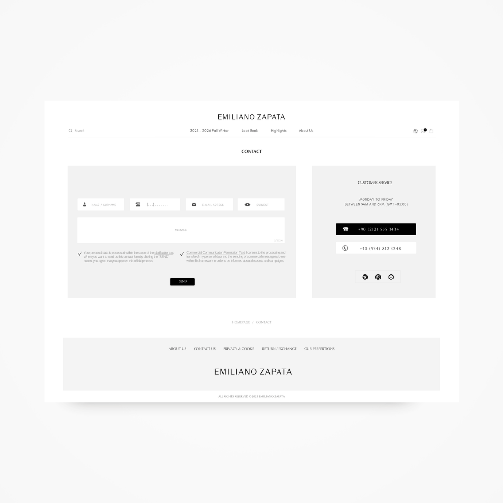 Emiliano Zapata İletişim Web Tasarımı