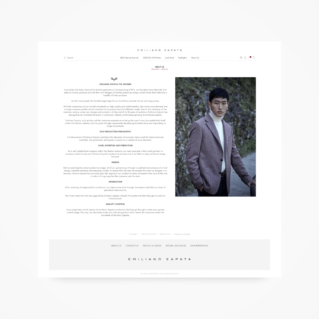 Emiliano Zapata Hakkımızda Web Tasarımı