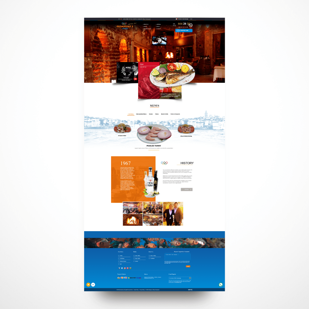 Olimpiyat 2 Minas Restaurant Web Tasarım Anasayfa
